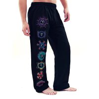 Yogahose Herren Chakra schwarz Größe M/L --307g
