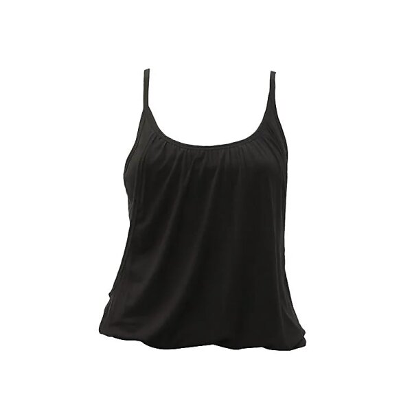 Yoga-Top Zen nahtlose Bio-Baumwolle schwarz S-M -- 171g
