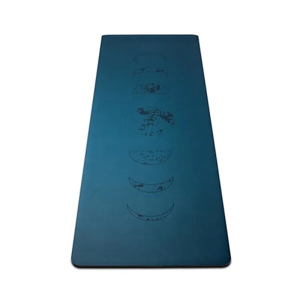 Yogi & Yogini PU Yogamatte Mondphasen petrol -- ±2500g; ±183x61x0.3cm
