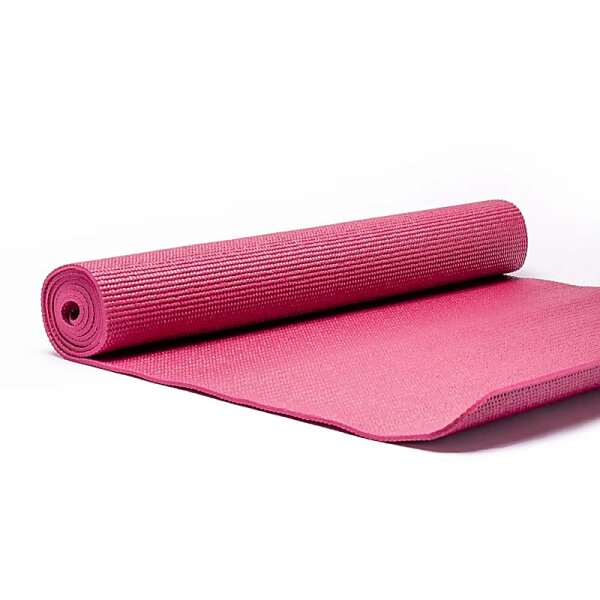 Yogi & Yogini PVC Yogamatte tiefrosa -- 1200g; 61x183x0.5cm