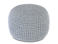Sitzhocker Mohair Ø55 H37 hellgrau , super...