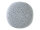 Sitzhocker Mohair Ø55 H37 hellgrau , super nachhaltig, waschbar modern, CO2 Arm