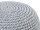 Sitzhocker Mohair Ø55 H37 hellgrau , super nachhaltig, waschbar modern, CO2 Arm