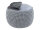 Sitzhocker Mohair Ø55 H37 hellgrau , super nachhaltig, waschbar modern, CO2 Arm