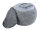 Sitzhocker Mohair Ø55 H37 hellgrau , super nachhaltig, waschbar modern, CO2 Arm