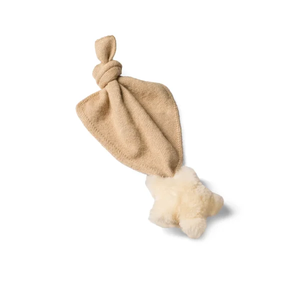 Baby Schmusetuch Stella aus Merino-Wolle und Lammfell