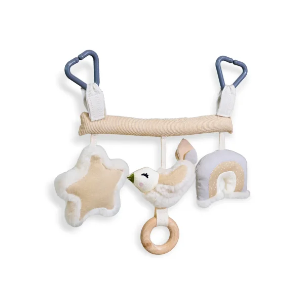Kinderwagen Spielzeug Grünschnabel mit Lammfell 3-er Set