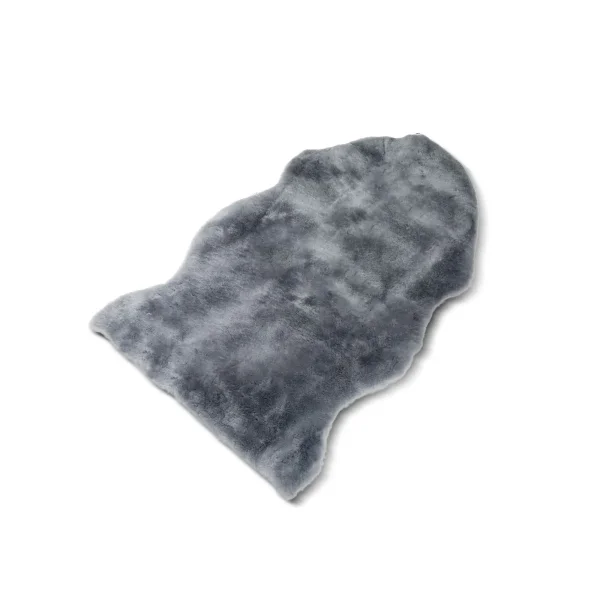 Baby-Lammfell geschoren 80-90 cm grau