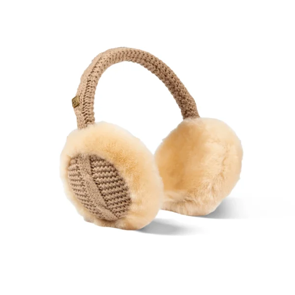 Fellhof Ohrenwärmer Strickliesel für Damen chestnut